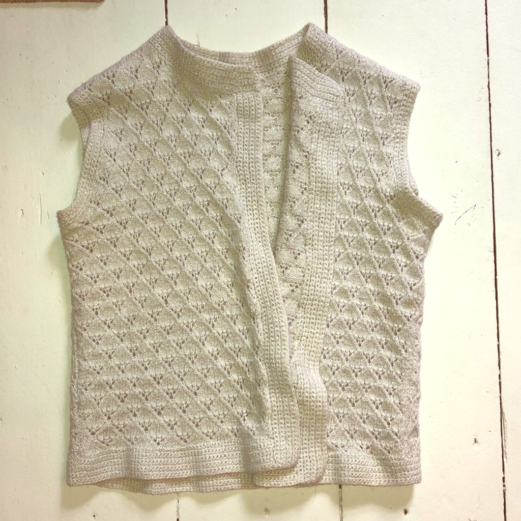 Vintage Hand Made Knitted Vest